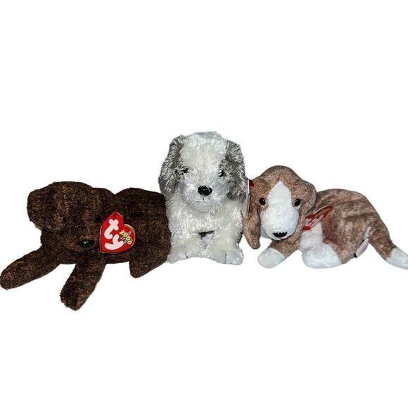 Vintage Ty Beanie Babies plush bundle - NWT - Soft Dog plush bundle - Picture 1 of 3